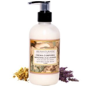 Crema corporal de manzanilla y lavanda