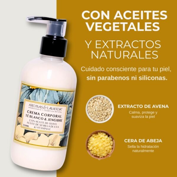 Crema corporal de Té Blanco y Jengibre - Imagen 2