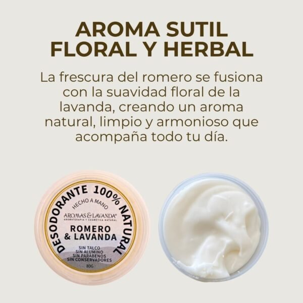 Desodorante natural en tarro Romero y Lavanda - Imagen 7