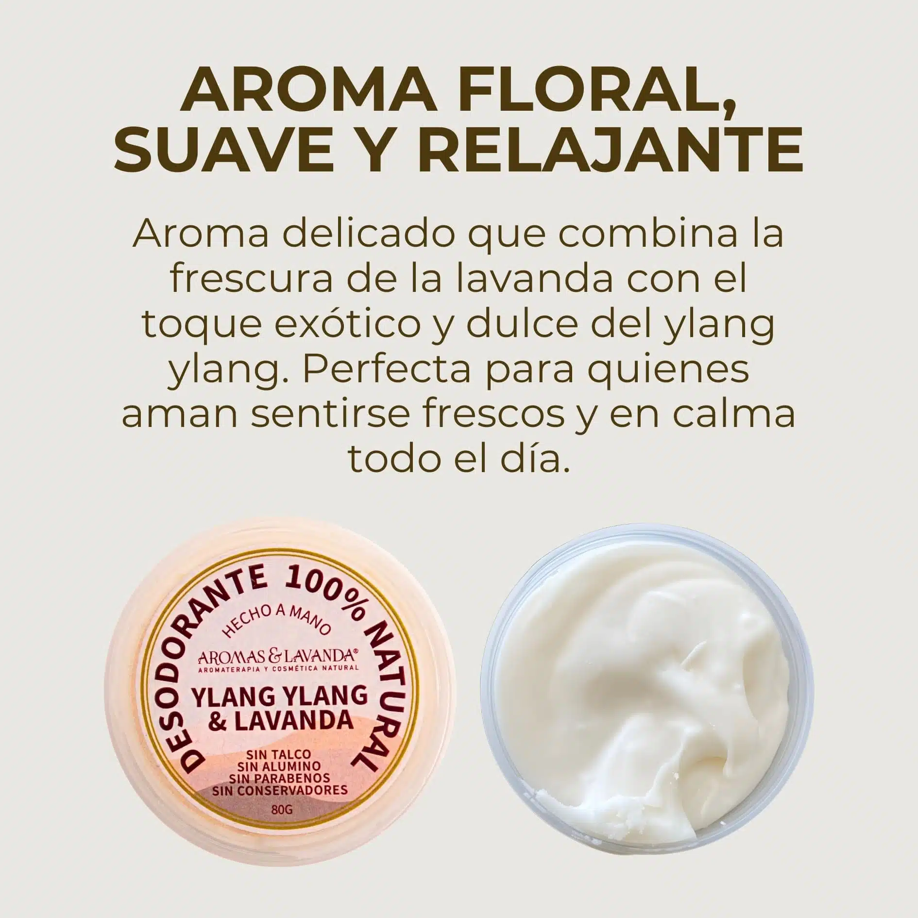Desodorante natural en tarro Ylang Ylang y Lavanda - Imagen 7